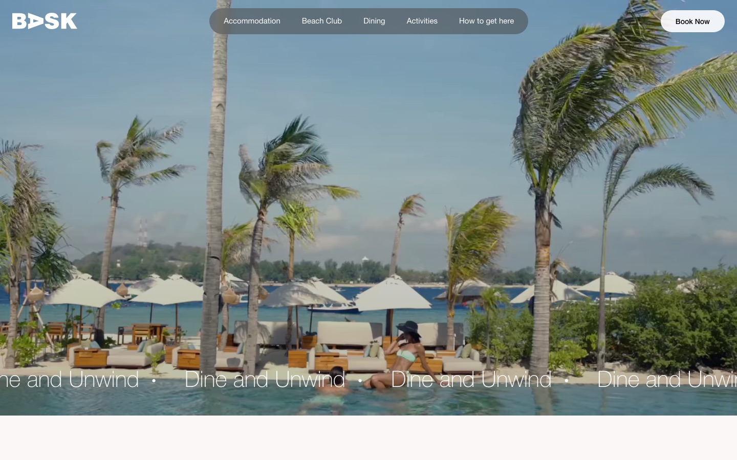 BASK Gili Meno food and drink