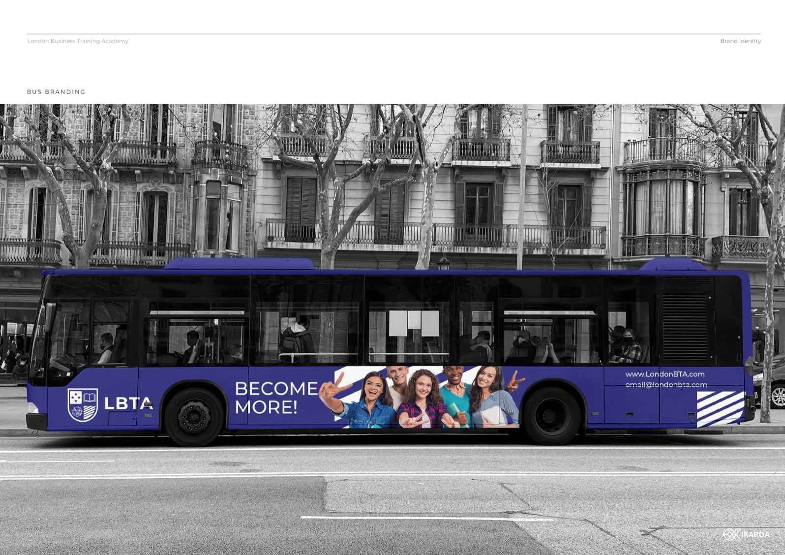 London Business Training Academy Full bus livery
