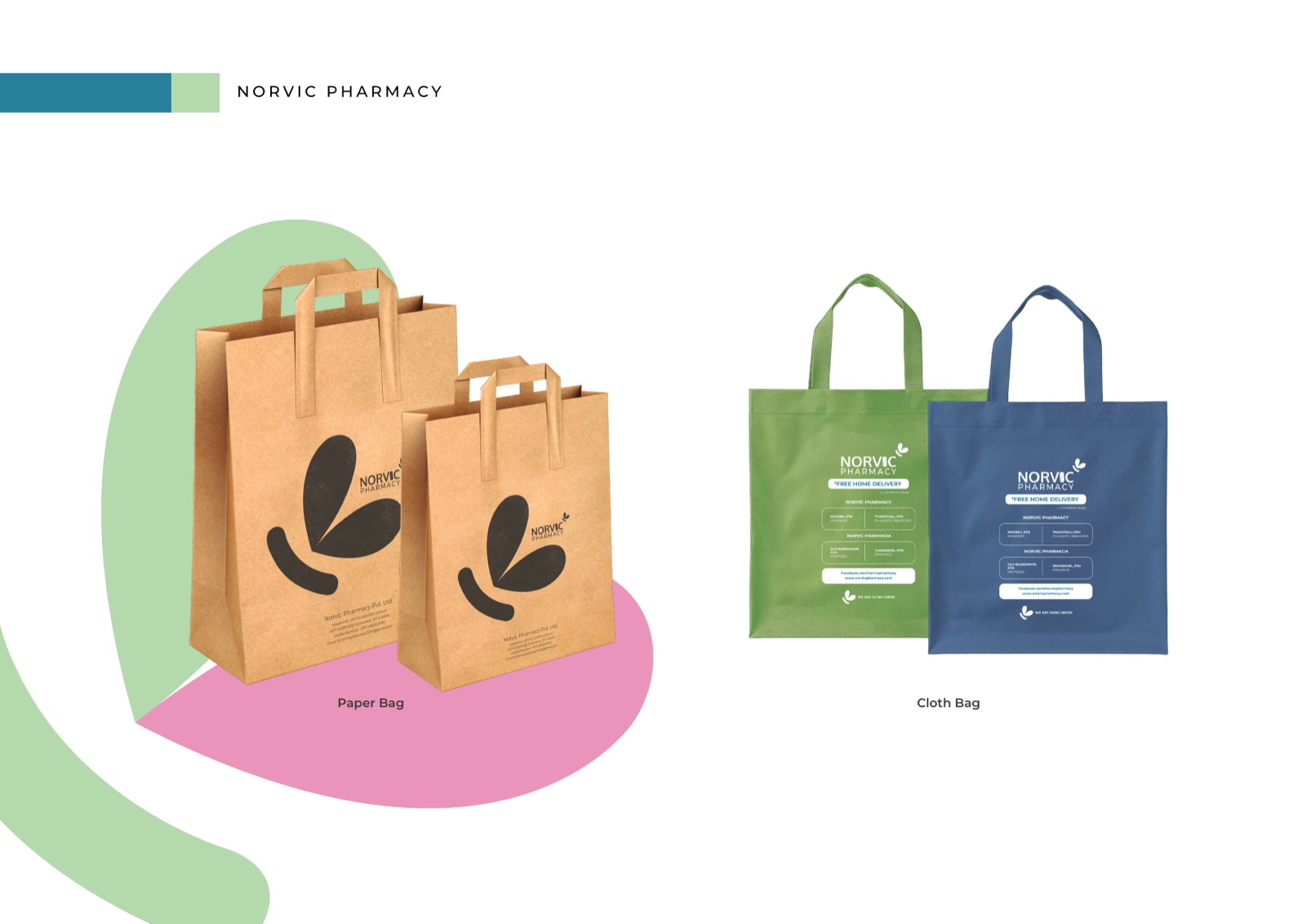 Norvic Pharmacy bags design