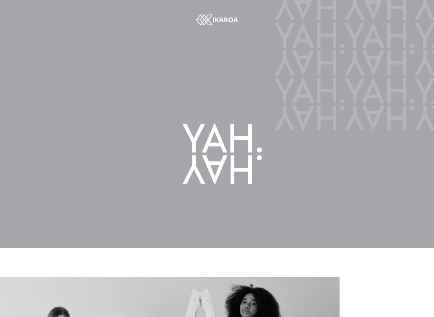 YAHYAH brand identity, the mirrored YAH monogram
